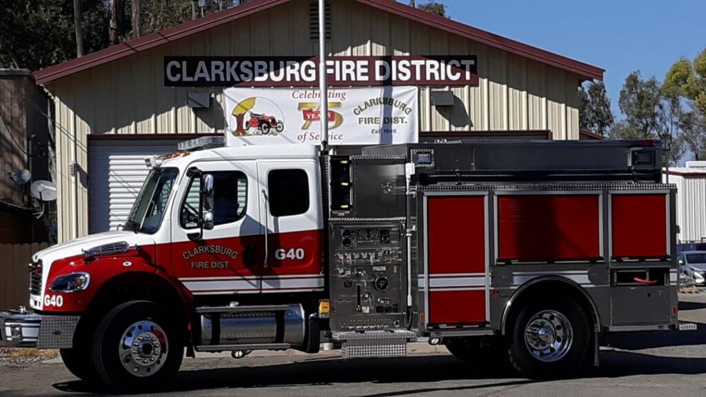 Picture of new Clarksburg fire truck.